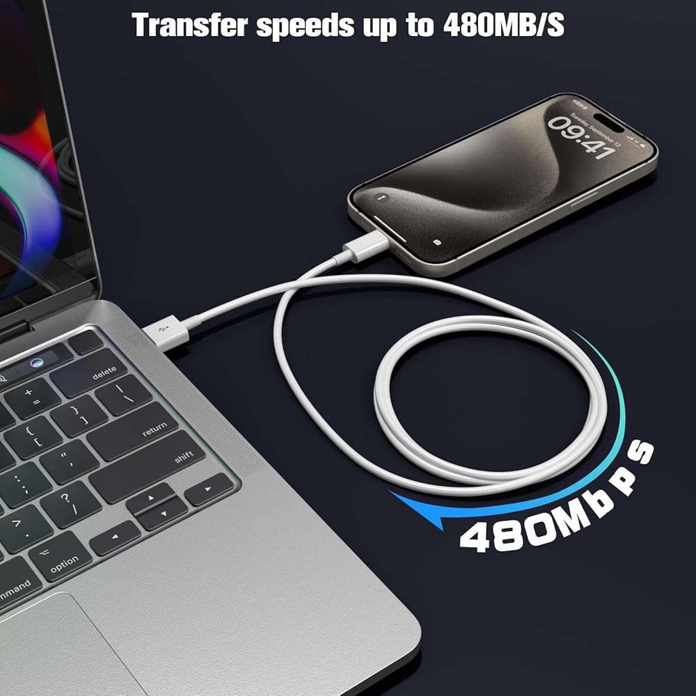 Car Carplay Cable for iPhone 17/16/15,iPhone 16/15 Plus17/16/15 Pro 17/16/15Pro Max charger ,USB A to USB C for Carplay USB C Cord, iPad USB C Cable 10th, iPad Air Car Charger Cable Cord 3FT (White) - Image 7
