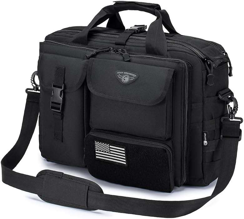 Stypos Tactical Messenger Bag,Tactical Briefcase for Man Military Laptop Bag 14 Inch/15.6 Inch /17.3 Inch Messenger Work Bag - Image 1