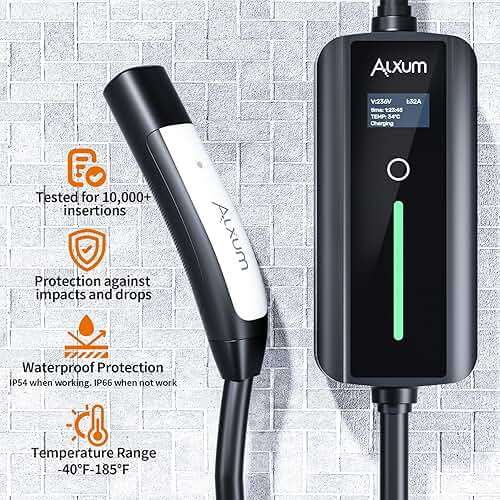 Alxum Level 2 Tesla Charger - 32Amp Tesla Portable Charger with 16.4 ft Cable for Home and Outdoor Mobile Connector with NEMA 14-50 Plug Compatible with All Models X/Y/3/S and Cybertruck - Image 4