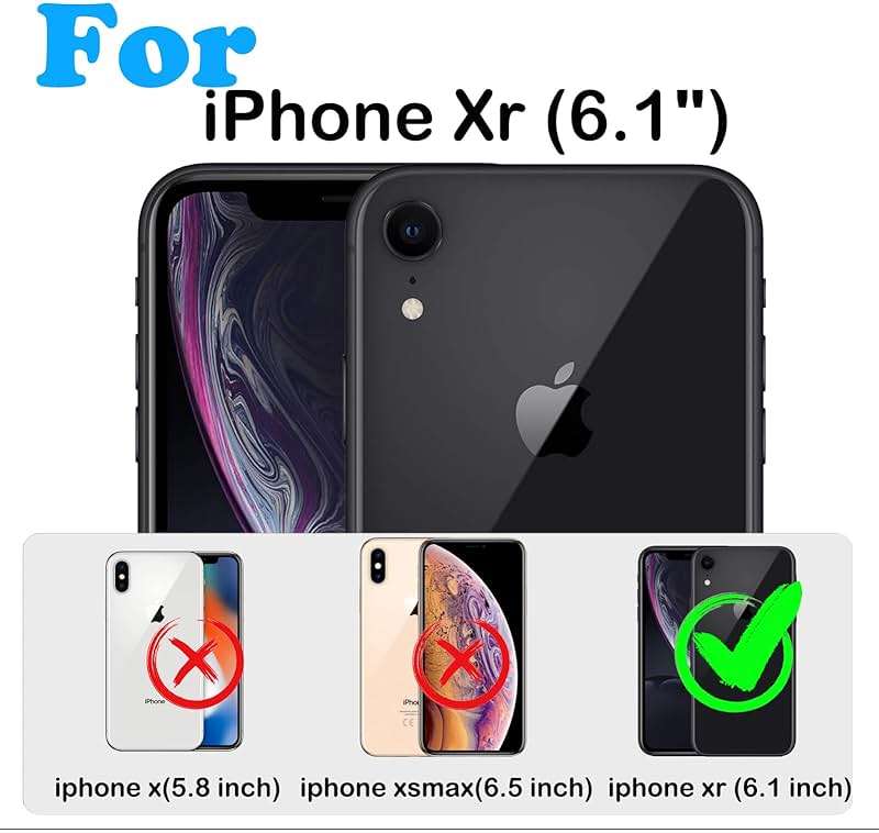 KECAI for iPhone XR Case with Built-in Screen Protector,Belt Clip Holster,Heavy Duty Shockproof Drop Protection Military Grade Rugged Full Body Durable Phone Cover with Kickstand (Black) - Image 7
