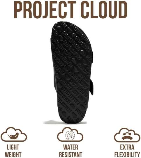 Project Cloud 100% Genuine Leather Flat Sandals for Women 2026 Comfortable Beach Essentials Womens Sandals Memory Foam Vacation Essentials Slides for Women Footwear (Santorini) - Image 5