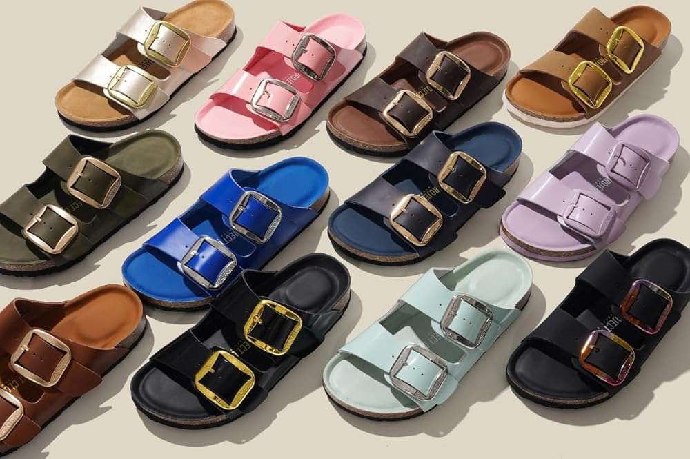 Project Cloud 100% Genuine Leather Flat Sandals for Women 2026 Comfortable Beach Essentials Womens Sandals Memory Foam Vacation Essentials Slides for Women Footwear (Santorini) - Image 7