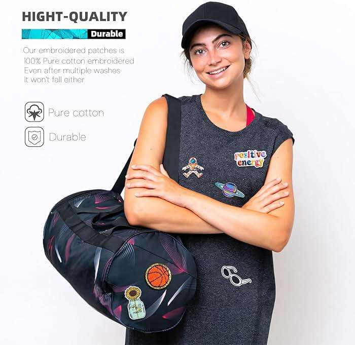 Solasocool Embroidered Iron on Patches Applique 70pcs Assorted Styles Iron on/Sew on Patch for Clothes Hats Backpacks Fabric Cute Embroidery Patches for Clothing Jeans Jackets DIY Accessories - Image 5