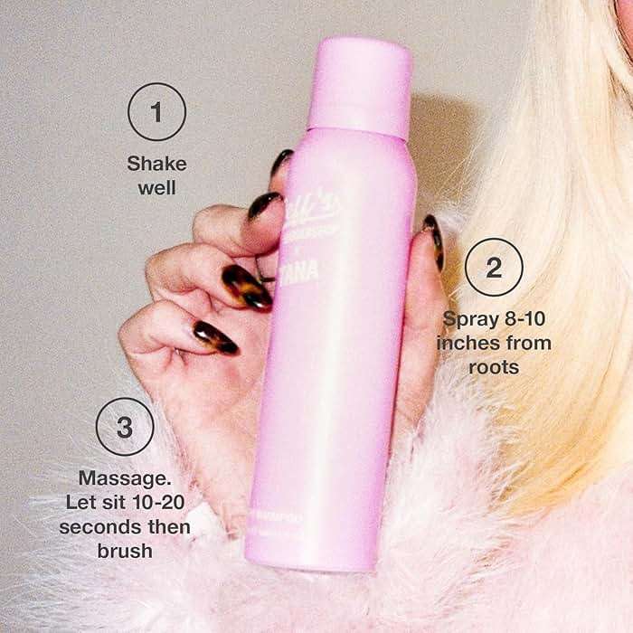 Jeff's Barbershop x Tana Mongeau Dry Shampoo, Clear Dry Shampoo Hair Spray, No White Residue, Talc Free, All Hair Types, 4.1 fl oz - Image 3