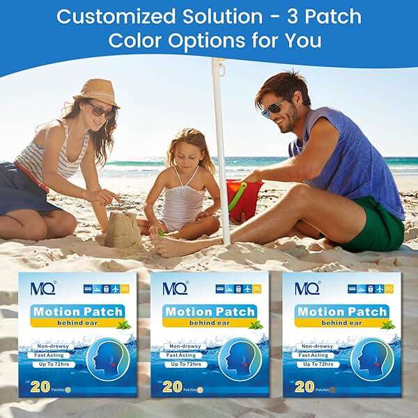 MQ 20ct Motion Sickness Patches, Light Color, Sea Sickness Patches Non Drowsy & Waterproof, Cruise Ship Travel Essentials, Fast Acting & Long Lasting 72H - Image 7