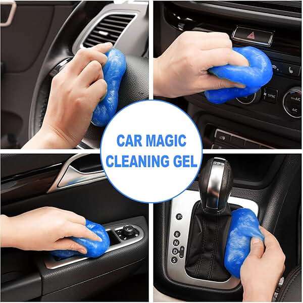 7PCS Car Detailing Brush Set, Ultra Soft Boars Hair Car Interior Detailing Brushes, Car Interior Detailing Kit, Car Cleaning Gel Supplies Kit, Car Dust Brush, Car Accessories for Truck, Suv, Interior - Image 7