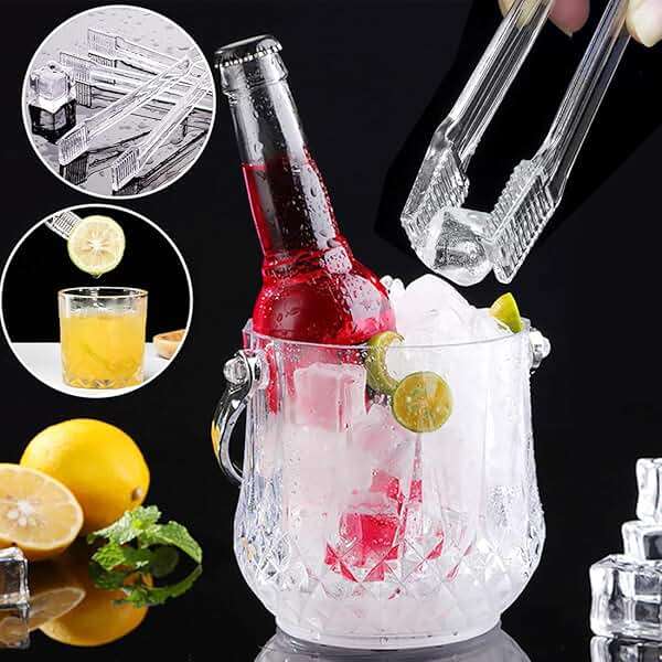 Clear Kitchen Tongs, 6 Pcs Buffet Plastic Disposable Tongs for Serving Food, Ice, Salad, Barbecue, Cookies (6.3"/16cm*0.82"/2.1cm, Weighs 0.05Ib/0.02Kg) - Image 5