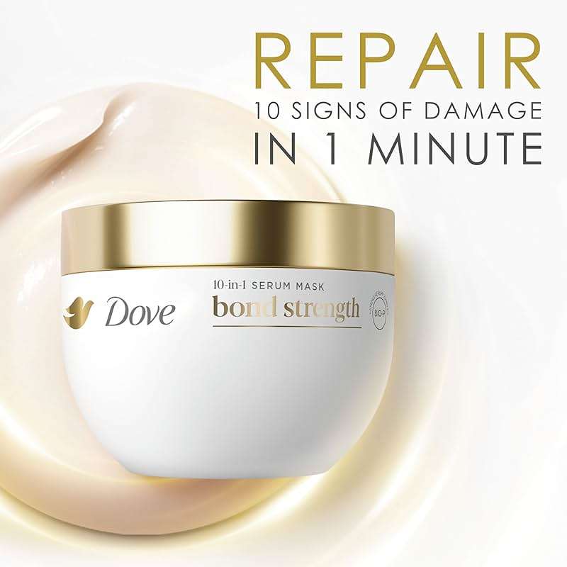 Dove Hair Bond Strength 10in1 Serum Mask for Chemically Damaged Hair with Bio-Protein Care Technology plus Peptide Complex 9.2 fl oz. - Image 11
