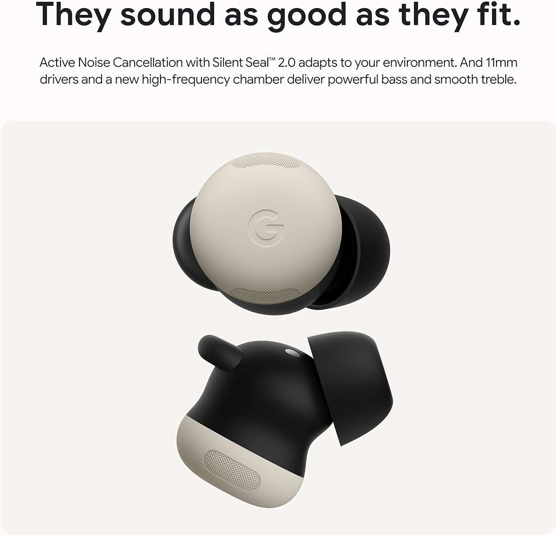 Google Pixel Buds Pro 2 - Wireless Bluetooth Earbuds with Pro-Level Active Noise Cancellation - Built for Gemini, Your Google AI Assistant - Hazel - Image 3