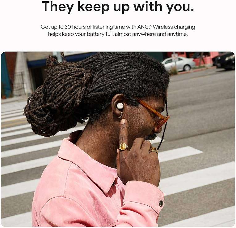 Google Pixel Buds Pro 2 - Wireless Bluetooth Earbuds with Pro-Level Active Noise Cancellation - Built for Gemini, Your Google AI Assistant - Hazel - Image 7