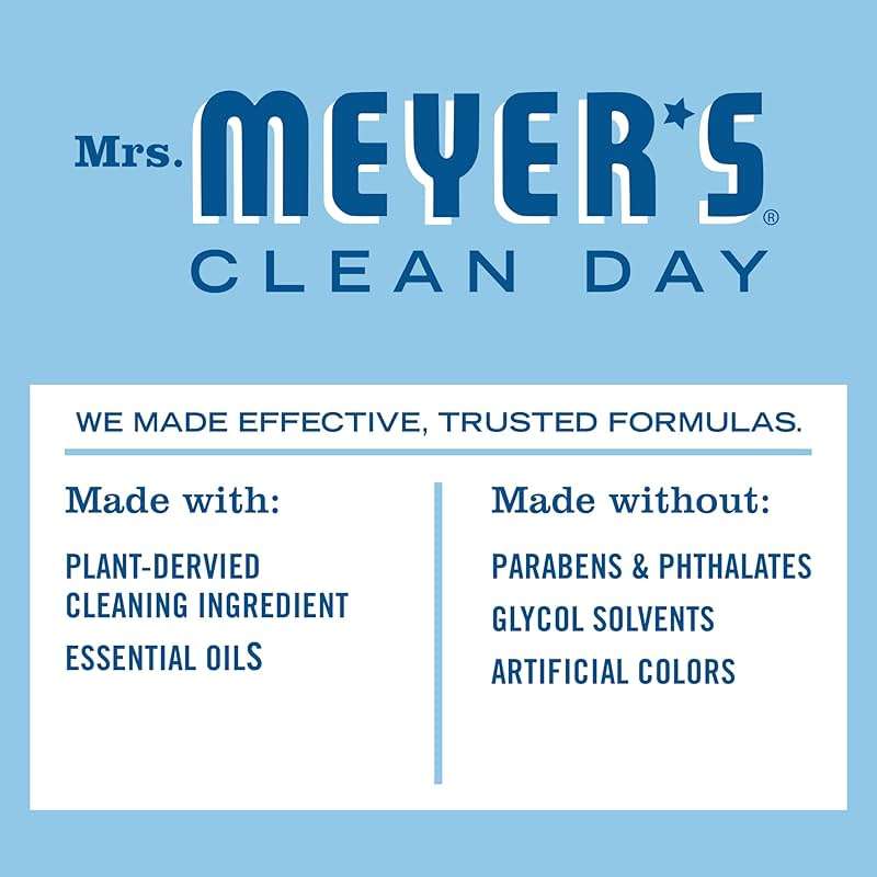 MRS. MEYER'S CLEAN DAY Multi-Surface Everyday Cleaner, Rain Water Scent, 16 Fl Oz Bottle - Image 4