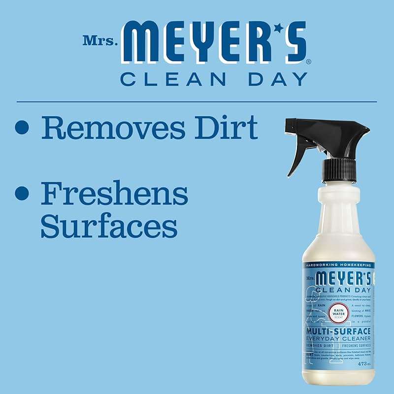 MRS. MEYER'S CLEAN DAY Multi-Surface Everyday Cleaner, Rain Water Scent, 16 Fl Oz Bottle - Image 5