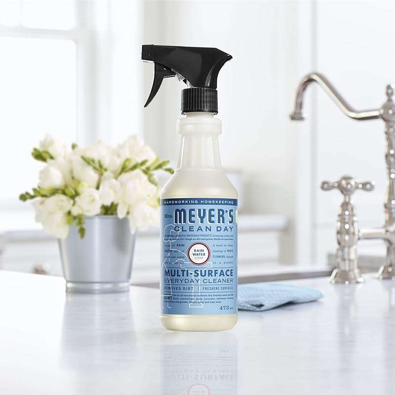 MRS. MEYER'S CLEAN DAY Multi-Surface Everyday Cleaner, Rain Water Scent, 16 Fl Oz Bottle - Image 8