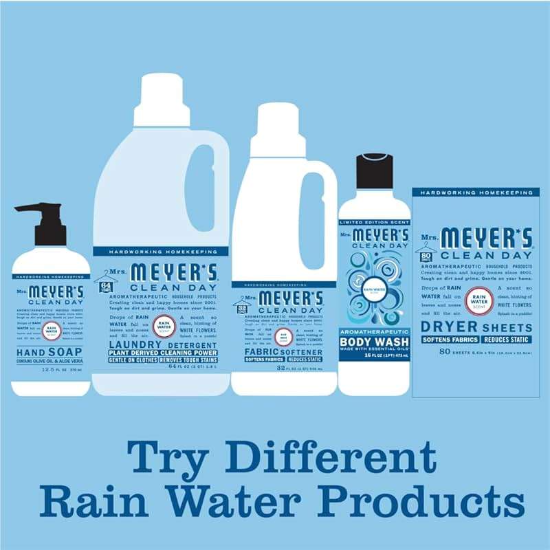 MRS. MEYER'S CLEAN DAY Multi-Surface Everyday Cleaner, Rain Water Scent, 16 Fl Oz Bottle - Image 9