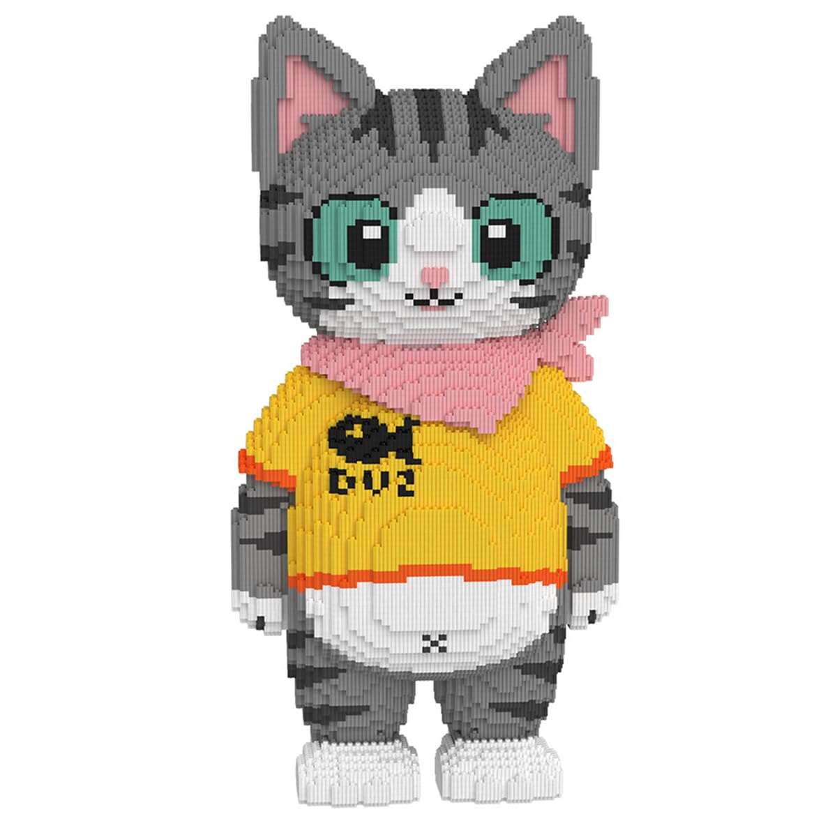 VIIOVOIIV Cute Tuxedo Cat Animal Micro Building Blocks Set(16879Pieces), Big Lucky Cat Building Blocks Kit.Cat Lover Creative Gift, Home Office Decor for Kids Adults 8+ - Image 1