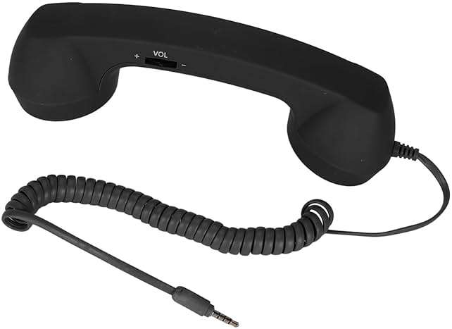 FLEXMAN Bluetooth Retro Phone, Radiation Proof Vintage Phone Handset with 3.5mm Socket, Multifunction Classic Retro Phone Handset for Smartphone Decorations Props (Black) - Image 3