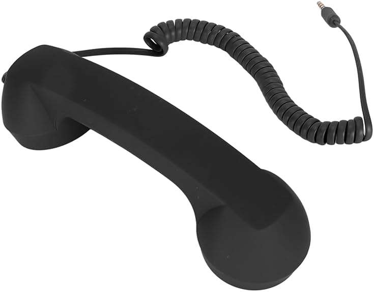 FLEXMAN Bluetooth Retro Phone, Radiation Proof Vintage Phone Handset with 3.5mm Socket, Multifunction Classic Retro Phone Handset for Smartphone Decorations Props (Black) - Image 9