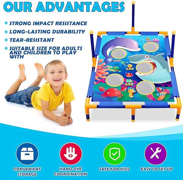 Animal Bean Bag Toss Game Toy Outdoor Toss Game, Family Party Party Supplies for Kids, Gift for Boys Birthday or Christmas for Toddlers Ages 3 4 5 6 Year Old - Image 2