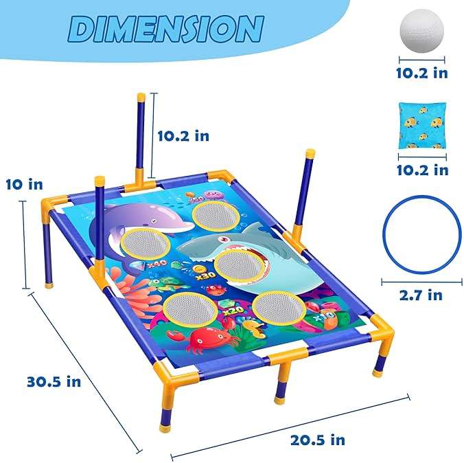Animal Bean Bag Toss Game Toy Outdoor Toss Game, Family Party Party Supplies for Kids, Gift for Boys Birthday or Christmas for Toddlers Ages 3 4 5 6 Year Old - Image 4