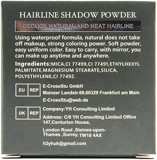 ZENTANMEI Root Touch Up Hairline Powder for Women & Men, Gray Hair Cover Up, Hairline Shadow Powder Sweatproof & Windproof, 0.14 oz Root Cover Up for Thinning Hair (Brown) - Image 8
