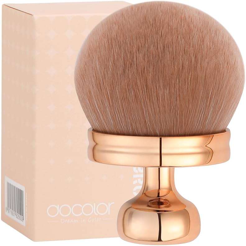 docolor Extra Large Body Makeup Brush for Self Tanner – 3 Inch Wide Head for Fast Full-Body Coverage, Soft Synthetic Fibers for Flawless Application of Foundation, Powder, Bronzer, Face and Body Brush - Image 2