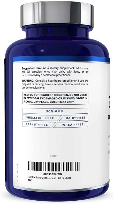 1MD Nutrition - Cinnamon bark 10:1 Water Extract, Chromium, Neem Leaf, Berberine, Cayenne Pepper 5:1 Extract, Lion's Mane, Gymnema Leaf and Stem - 60 Capsules - Image 7
