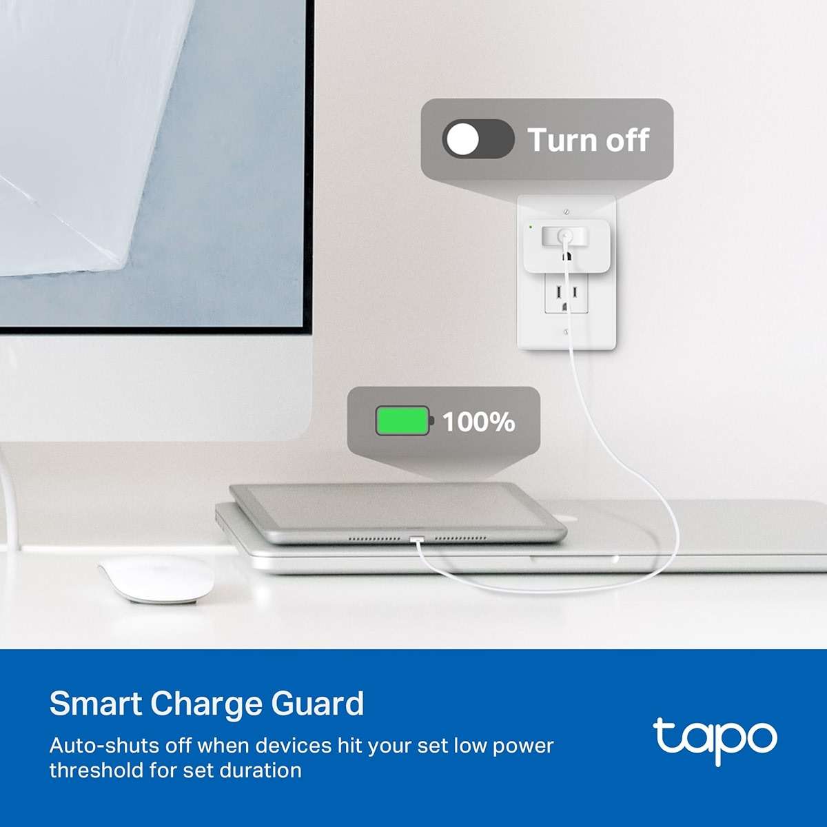 TP-Link 𝗧𝗮𝗽𝗼 Smart Plug Wi-Fi Mini, Energy Monitoring, Compatible with Alexa & Google Home & Samsung SmartThings, Timer, 15A/1800W Max, ETL Certified, 2.4G Wi-Fi Only, Tapo P115(2-Pack) - Image 4