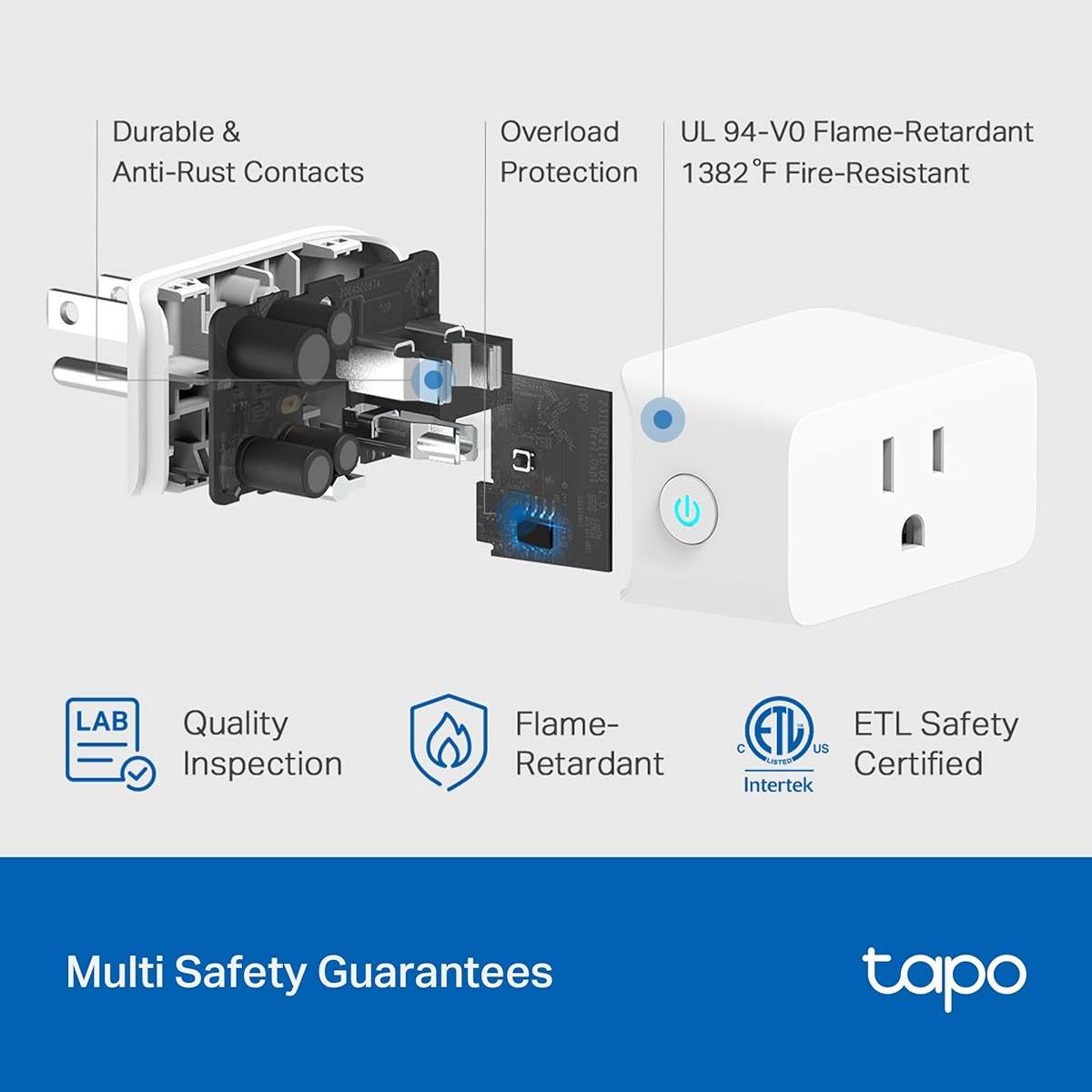 TP-Link 𝗧𝗮𝗽𝗼 Smart Plug Wi-Fi Mini, Energy Monitoring, Compatible with Alexa & Google Home & Samsung SmartThings, Timer, 15A/1800W Max, ETL Certified, 2.4G Wi-Fi Only, Tapo P115(2-Pack) - Image 8