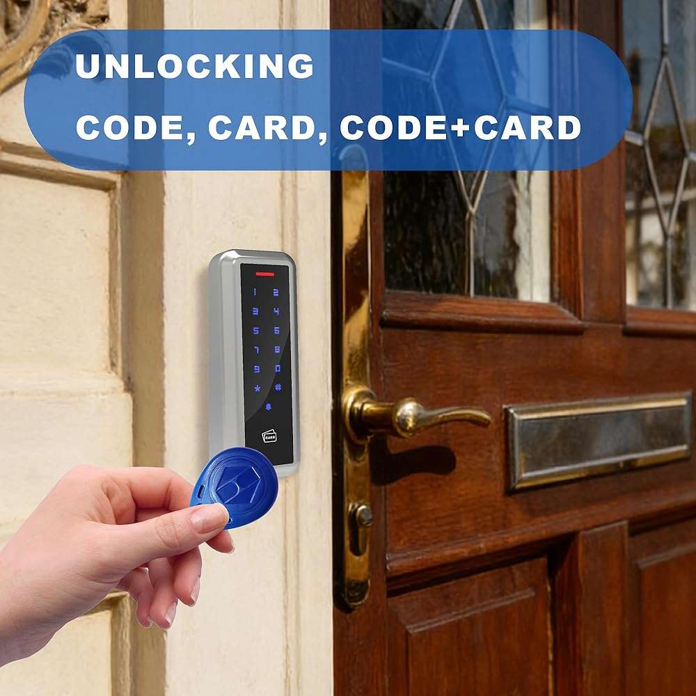 UHPPOTE Metal RFID Door Access Control Keypad with Wiegand 26 bit Output | Touch Keypad Waterproof for Rental Home Office Door Entry System - Image 2