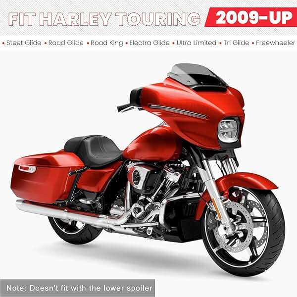 kekykm Saddlebag Guard Crash Bar Bracket compatible with Harley Davidson Touring Street Glide Road Glide Road King Electra Glide Ultra Limited CVO Black Tip Over Bar 2009-2025 - Image 5