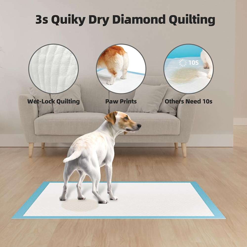 Puppy Pads Extra Large 32"x40" 40 Count, Pee Pads for Dogs & Cats, Disposable Thicken Pet Training Pads for Doggie Rabbits, Incontinence Underpads Ultra Absorbent & Quick-Dry, Leakproof Potty Pad - Image 6