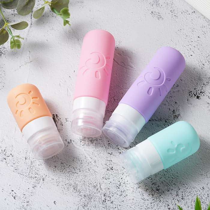 Zafit 18 Pack travel Bottles for Toiletries, TSA Approved Silicone Travel Containers Leak Proof Refillable Travel Accessories for Shampoo Conditioner Lotion Body Wash(Multicolored C) - Image 4