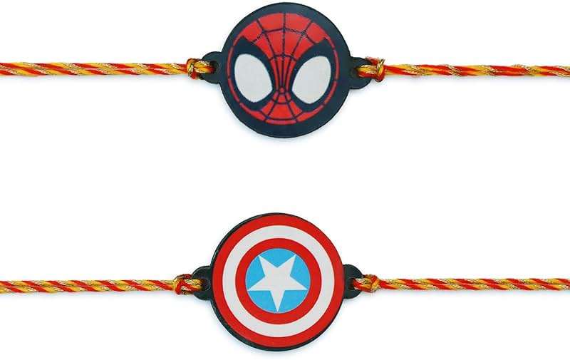 ARTISENIA Raksha Bandhan Set of 2 Rakhi for Brother | Set of 2 Rakhi for Brother | Rakhi for Brothers Bhaiya | Rakhi Thread | PHRK29A - Image 1