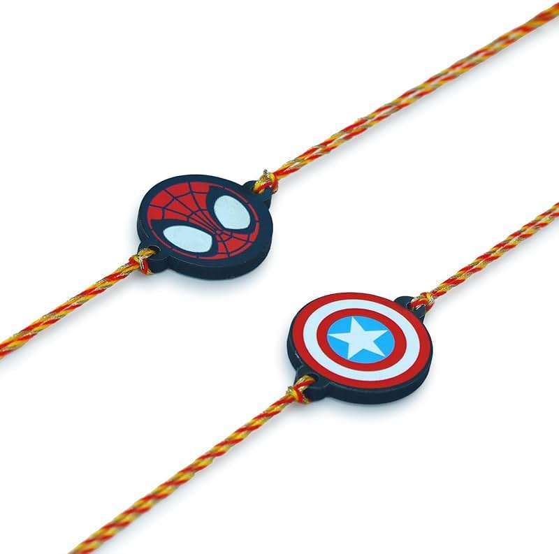 ARTISENIA Raksha Bandhan Set of 2 Rakhi for Brother | Set of 2 Rakhi for Brother | Rakhi for Brothers Bhaiya | Rakhi Thread | PHRK29A - Image 3
