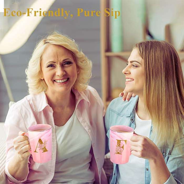 Personalized Ceramic Coffee Mug with Lid Tea Cup Happy Birthday Christmas Xmas Day Holiday Gift for Female Boss Teacher Aunt Big Small Sister in Law Mother Stepmother Wedding Groom Bride Officiant,R - Image 6