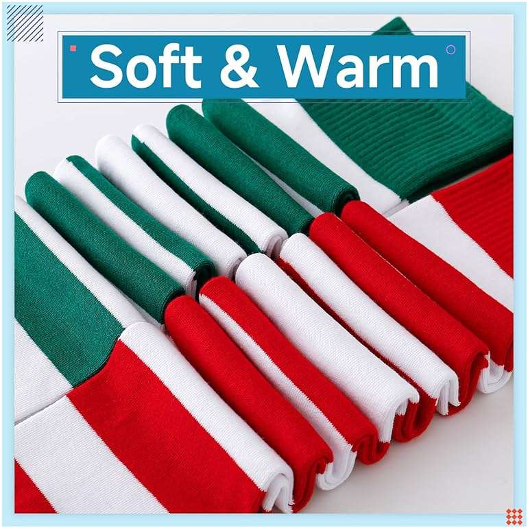 Kayhoma Extra Long Cotton Stripe Thigh High Socks Over the Knee High Socks - Image 6