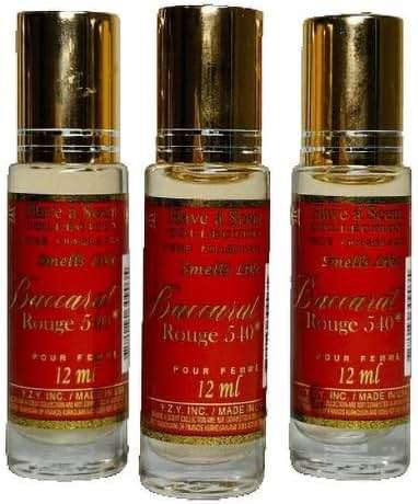 Generic E de B Oil Perfume Baccarat Rouge 540 Parfum 12ml (Pack of 3) - Image 1