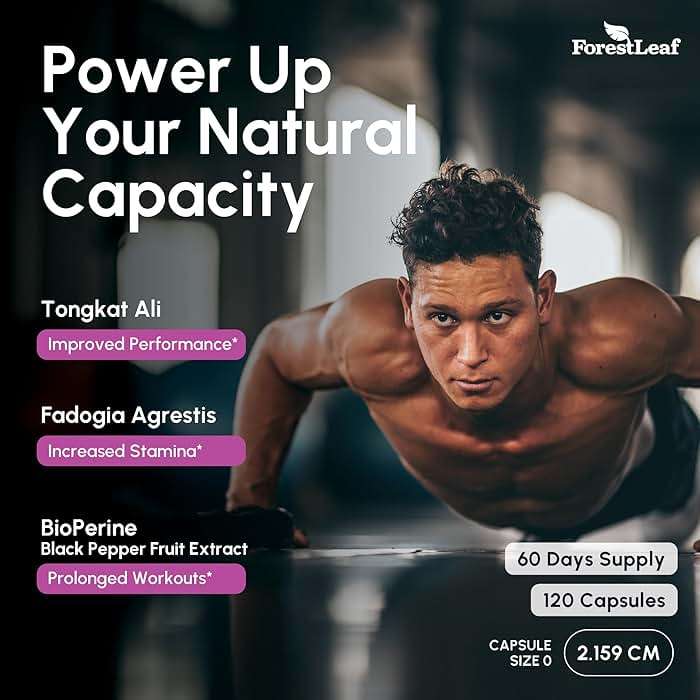 Tongkat Ali and Fadogia Agrestis for Men Supplement w/ BioPerine - Tonkat-Ali Max Strength 200:1 Extract - Long jack Tongkat-ali for Men - Muscle Growth, Performance & Energy - 120 Powder Capsules - Image 5