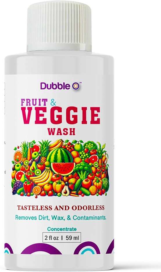 Dubble O Fruit and Veggie Wash Concentrate - 2 fl. oz. ⦾ Makes 1 Full Gallon of Produce Wash When Diluted ⦾ Cleans Wax, Dirt, and Contaminants ⦾ Tasteless and Odorless - Image 2