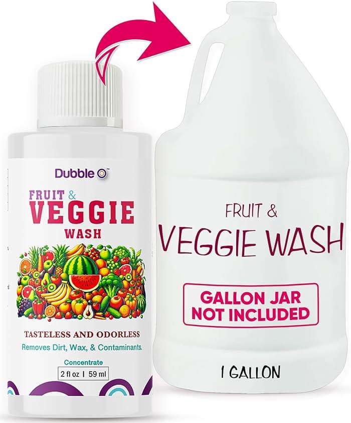 Dubble O Fruit and Veggie Wash Concentrate - 2 fl. oz. ⦾ Makes 1 Full Gallon of Produce Wash When Diluted ⦾ Cleans Wax, Dirt, and Contaminants ⦾ Tasteless and Odorless - Image 8