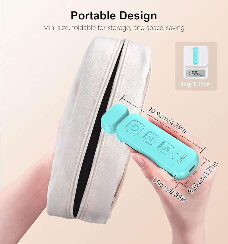 Gritin Reading Light, Rechargeable Book Light for Reading in Bed - Eye Caring 3 Color Temperatures, 5-Level Dimmable Brightness, Long Lasting, Compact Size Clip on Book Lamp for Bookworms-Blue - Image 7