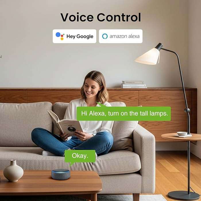 GHome Smart 5G 15A WiFi Smart Plug Compatible with Alexa and Google Home, Outlet Timer Smart Home WiFi Outlet Timer with Remote Control, 5GHz and 2.4GHz Wi-Fi Sockets, ETL FCC Listed, White, 4 Pack - Image 4