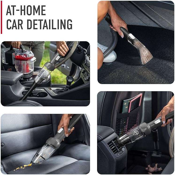 Hoover CleanSlate 5-Piece Interior Car Cleaning Kit, Compatible with Hoover Spot & Carpet Cleaners, Removes Wet & Dry Messes, Includes Auto Cleaning Solution for Upholstery and Carpeted Floor Mats - Image 2