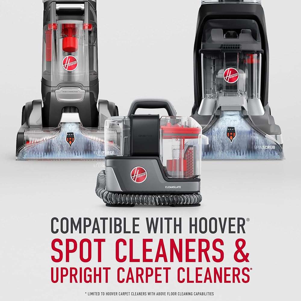 Hoover CleanSlate 5-Piece Interior Car Cleaning Kit, Compatible with Hoover Spot & Carpet Cleaners, Removes Wet & Dry Messes, Includes Auto Cleaning Solution for Upholstery and Carpeted Floor Mats - Image 5