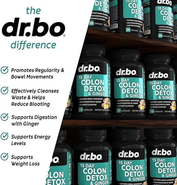 DR. BO Colon Cleanser Detox & Intestinal Supplement - 15 Day Colon Cleanse Pills with Ginger, Wormwood, Black Walnut, Cloves Complex - Bowel Movement Supplements for Stomach Bloating Gut Loss Support - Image 6