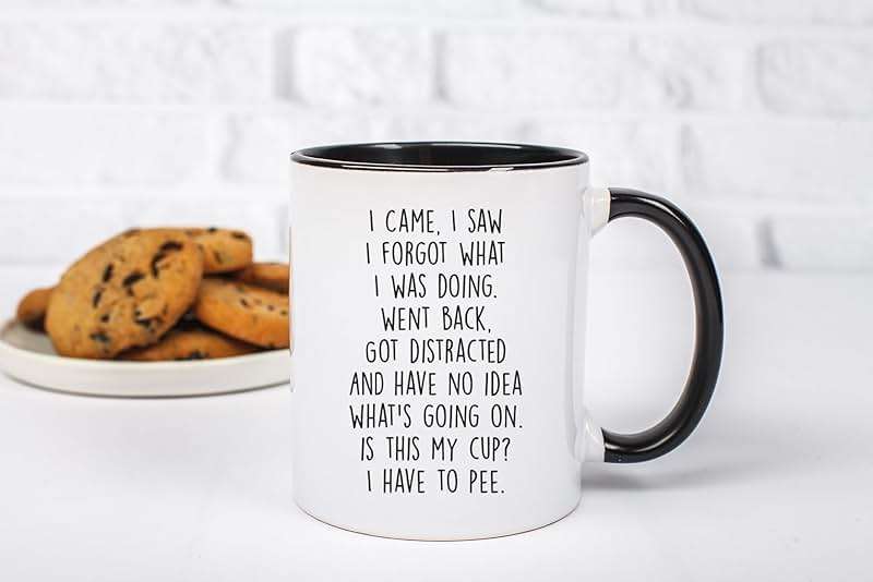 Gelid I Came I Saw I Forgot What I Was Doing Coffee Mug - Funny Senior Citizens Sarcastic Gifts Old People Elderly Mom Dad Grandma Grandpa - Presents Mothers Day Fathers Birthday - 11 oz Novelty Cup - Image 5
