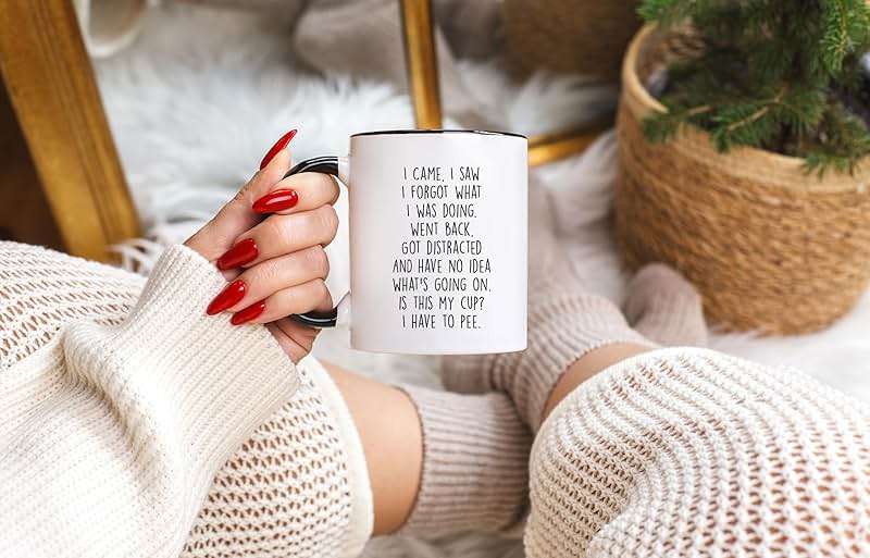 Gelid I Came I Saw I Forgot What I Was Doing Coffee Mug - Funny Senior Citizens Sarcastic Gifts Old People Elderly Mom Dad Grandma Grandpa - Presents Mothers Day Fathers Birthday - 11 oz Novelty Cup - Image 6