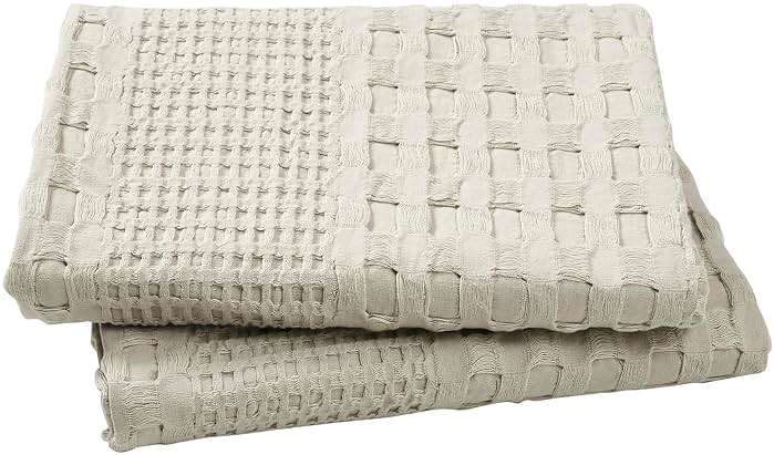 VHC Brands 100% Cotton Waffle Weave Natural King Size Sham Set of 2 20x36, Decorative Throw Pillow Covers/Shams, Boho Farmhouse Bedroom Decor - Image 7