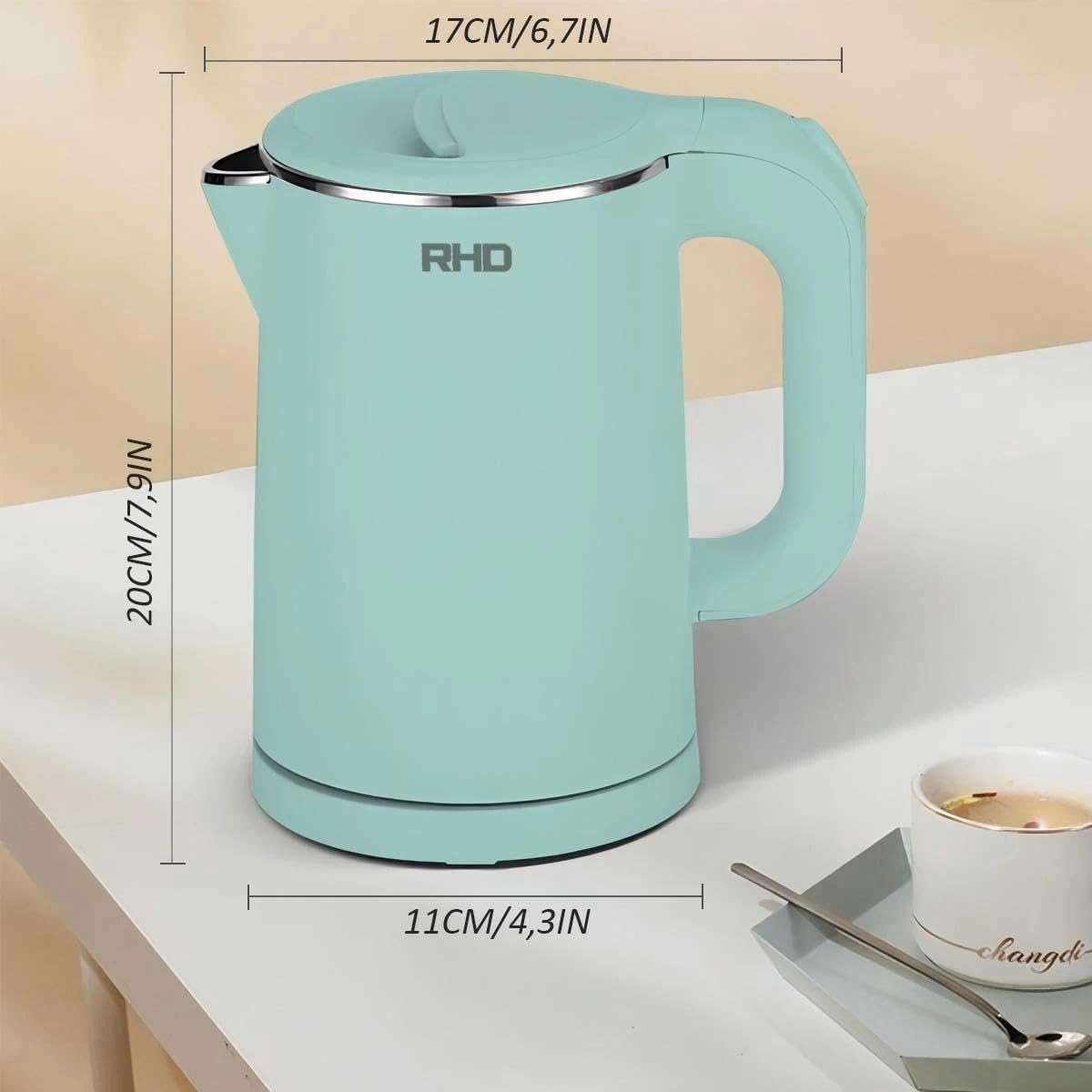 0.8L Small Electric Kettles for Boiling Water, Stainless Steel Mini Travel Kettle, 1000W Fast Boil Teapot, Boil-Dry Protection & Auto Shut-Off, Perfect For Traveling Cooking, Coffee, Tea, Eggs(Green) - Image 3