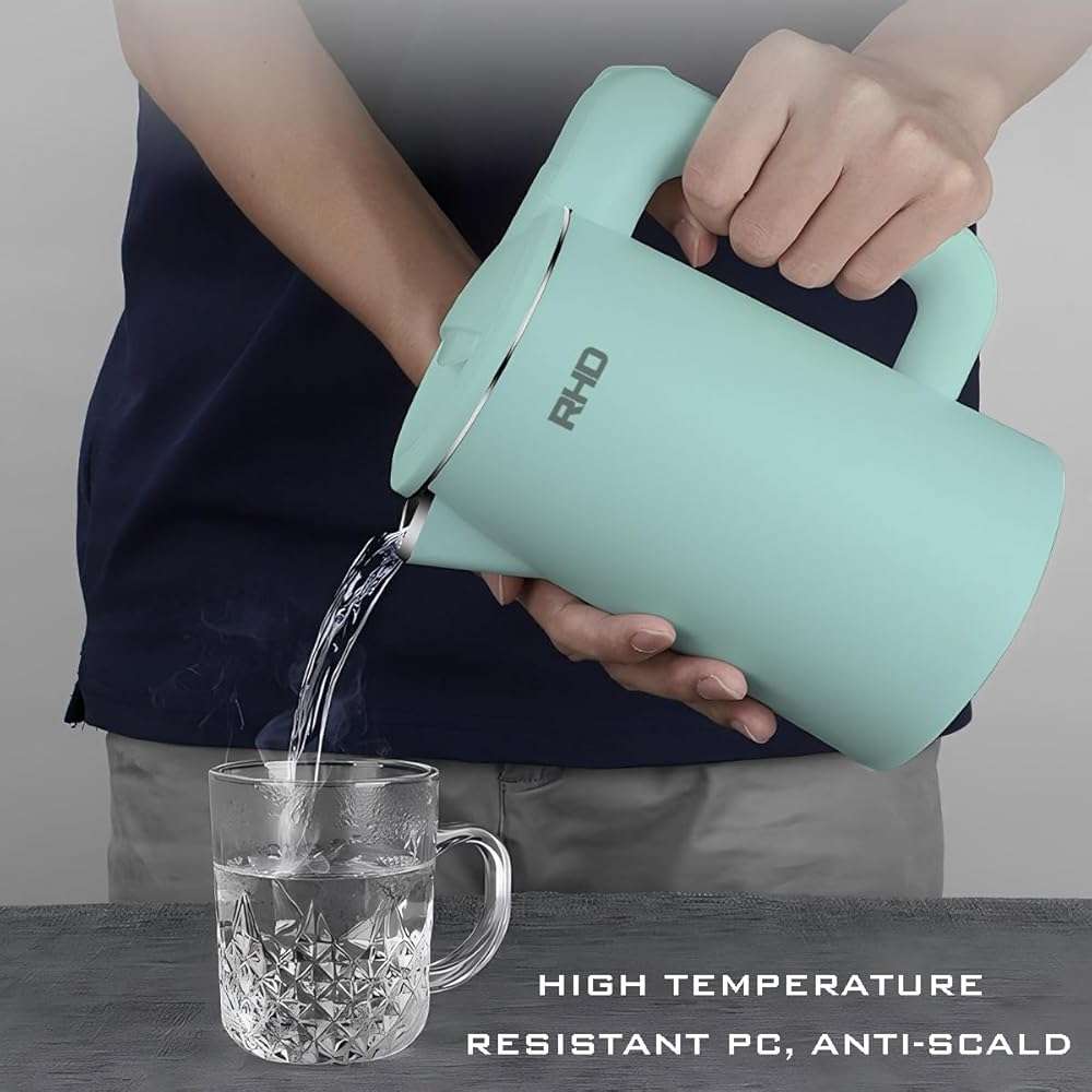 0.8L Small Electric Kettles for Boiling Water, Stainless Steel Mini Travel Kettle, 1000W Fast Boil Teapot, Boil-Dry Protection & Auto Shut-Off, Perfect For Traveling Cooking, Coffee, Tea, Eggs(Green) - Image 5